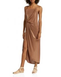 HALSTON HERITAGE Metallic Jersey Dress at Bloomingdales